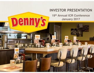 INVESTOR PRESENTATION
19th Annual ICR Conference
January 2017
 