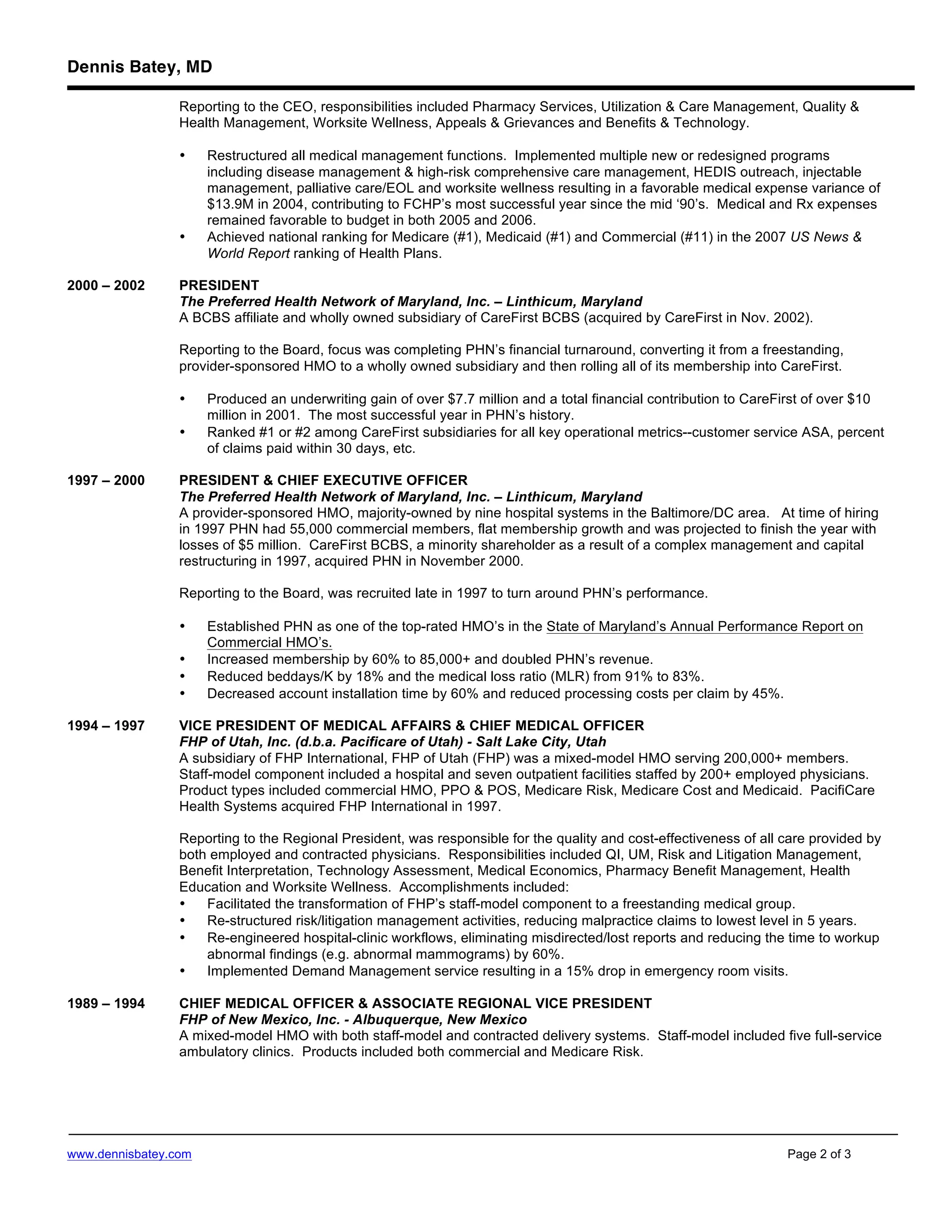 Dennis Batey, MD | PDF