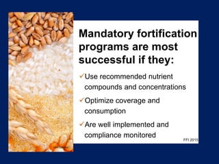 Food Fortification Policies in the Asia Region