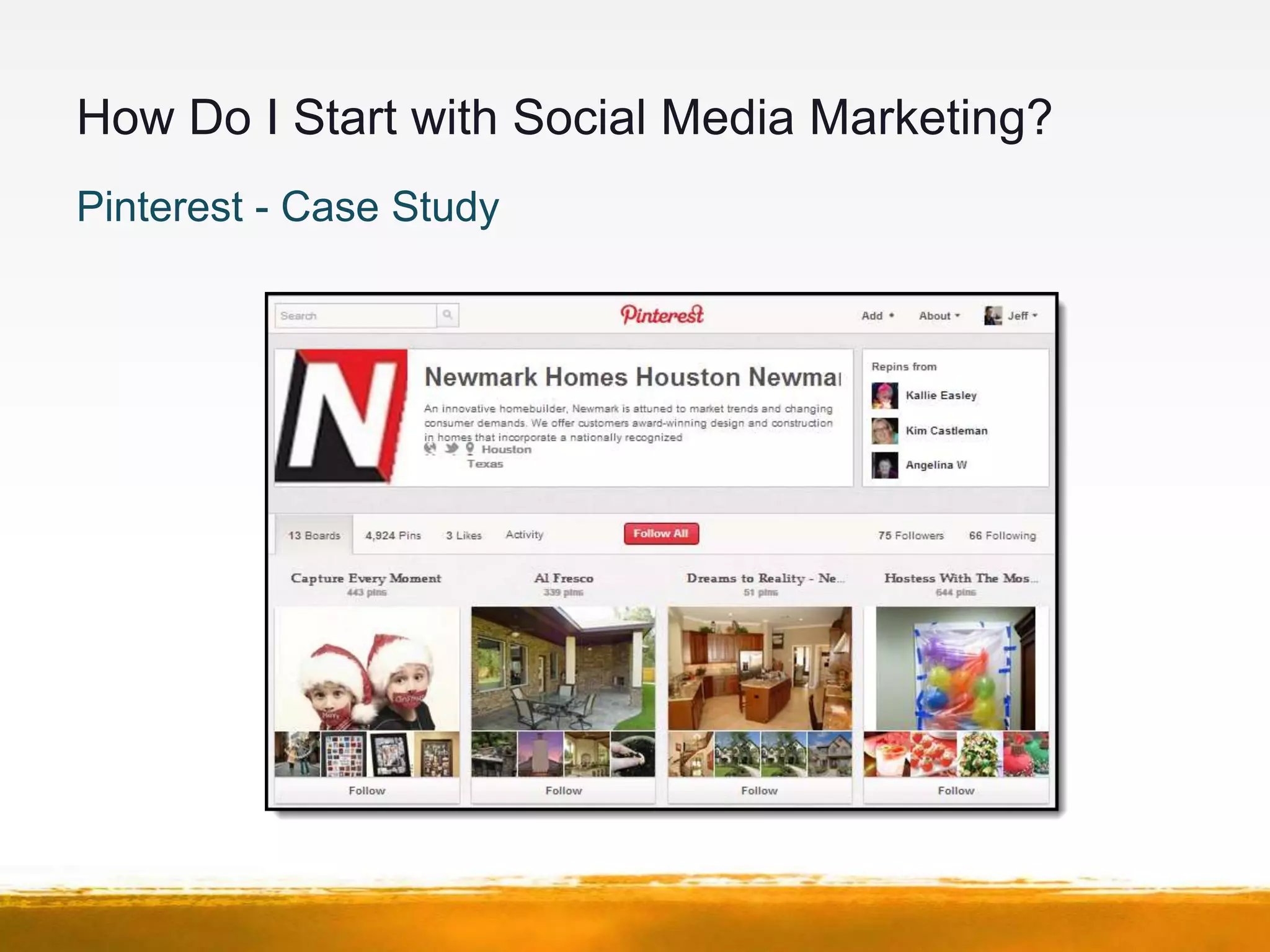 How Do I Start with Social Media Marketing?
Pinterest - Case Study
 