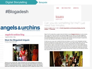 Digital Storytelling Beispiele
#Blogadesh
 