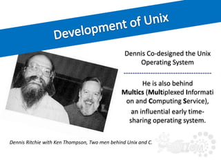Tribute to Computing Legend Dennis Ritchie #RIPDennis | PPT