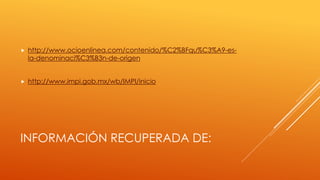 Denominación de origen | PPTX