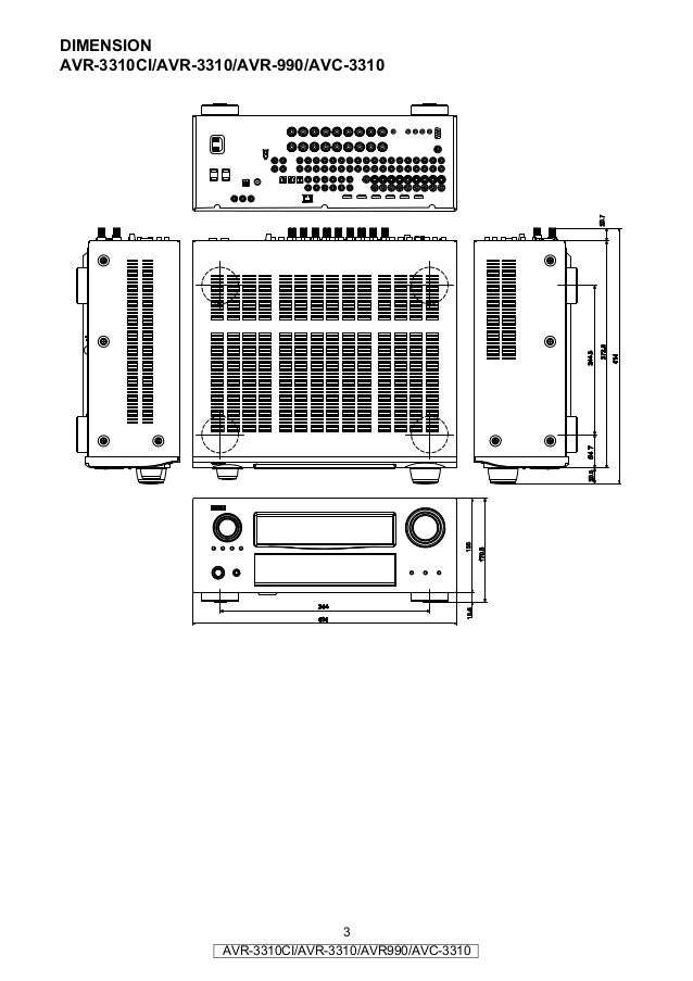 Denon AVR 3310 service manual