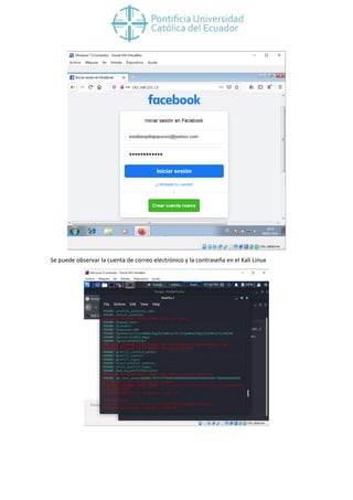 Practica Phishing Kali Linux y Windows 7