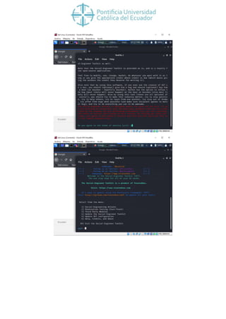 Practica Phishing Kali Linux y Windows 7