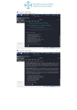 Practica Phishing Kali Linux y Windows 7