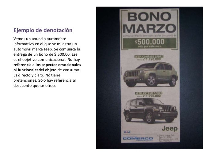 Denotación y Connotación Publicitaria