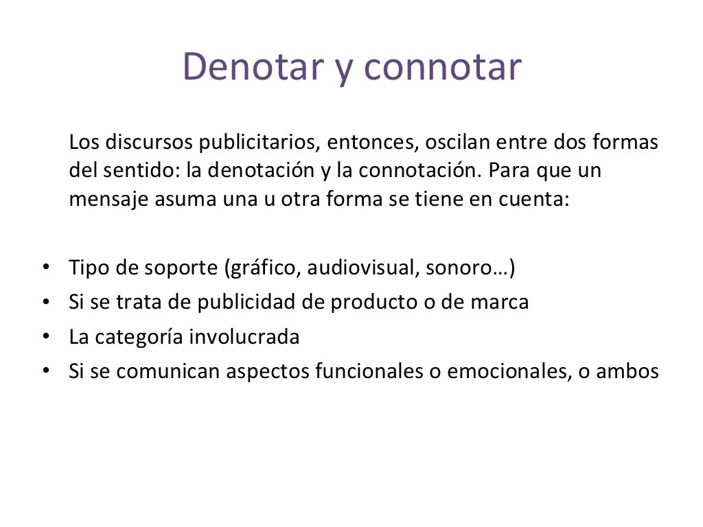 Denotación y Connotación Publicitaria (2)