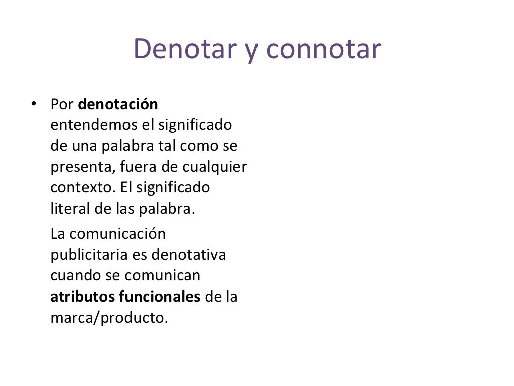 Denotación y Connotación Publicitaria (2)