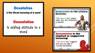 Denotation and connotation | PPT