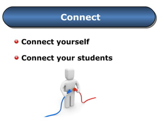 Connect Connect your students Connect yourself 