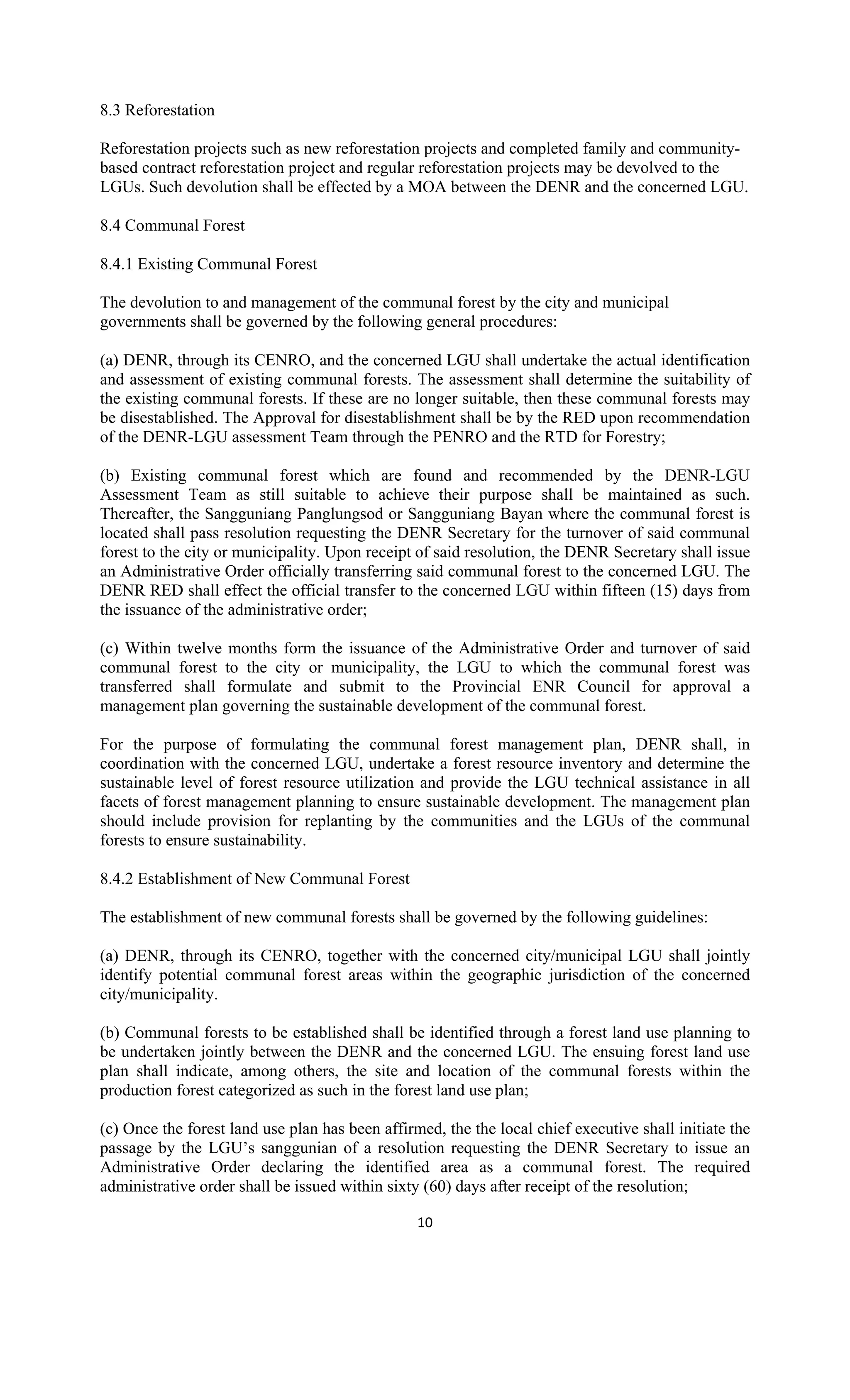 DENR-DILG JOINT MEMORANDUM CIRCULAR NO. 98-01 | PDF