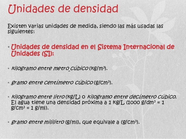Densidad