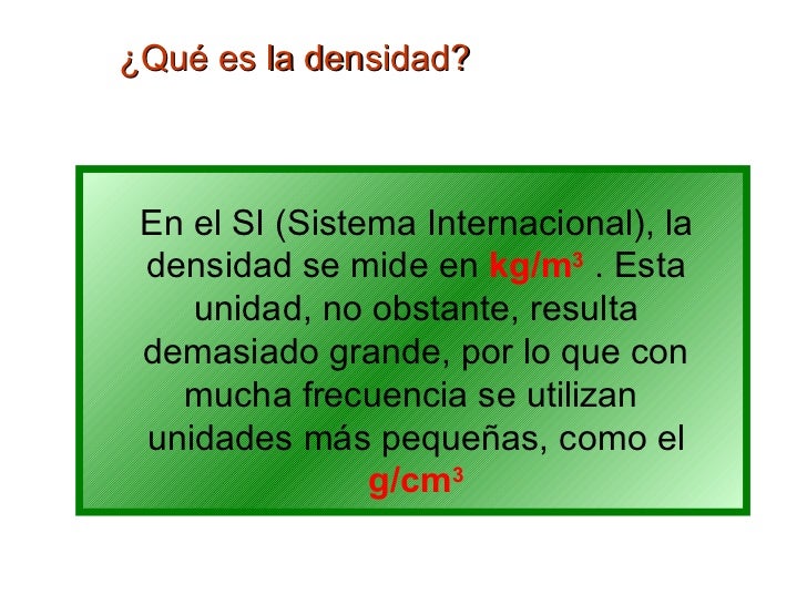 Densidad