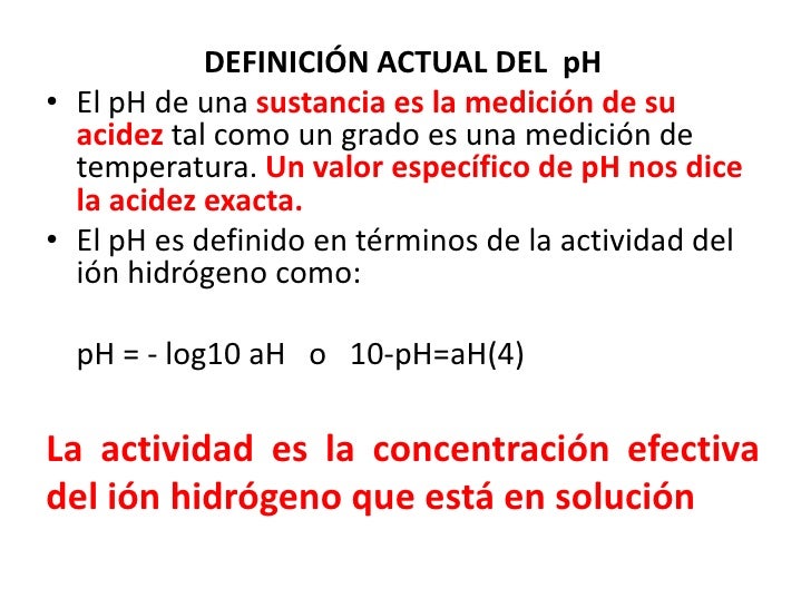 Densidad ph