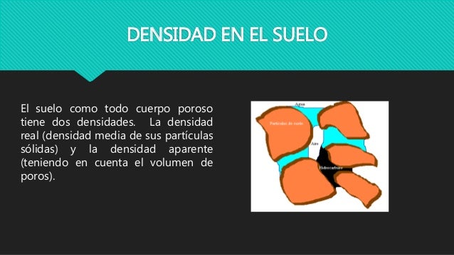 Densidad del suelo. exposicion