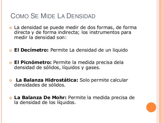 Densidad