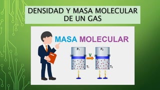 DENSIDAD Y MASA MOLECULAR
DE UN GAS
 