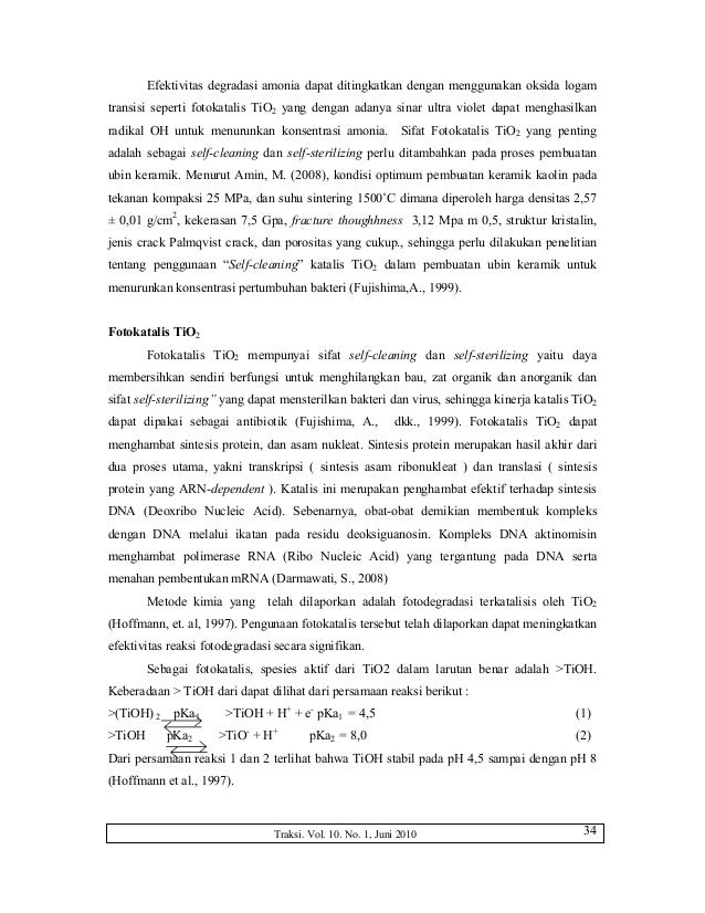 Densitas ubin keramik terfotokatalis ti o2