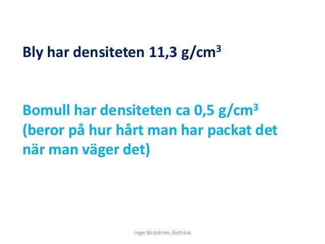 Densitet Mer