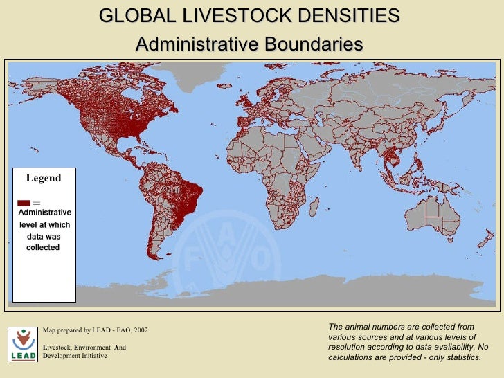 Global livestock densities
