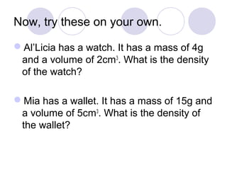 Density review | PPT