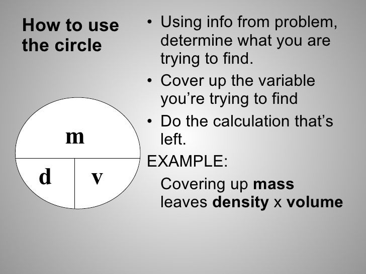 density mass volume