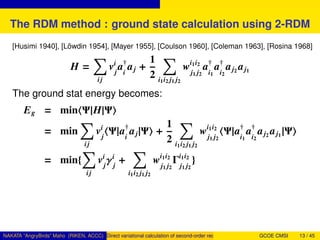 Direct variational calculation of second-order reduced density matrix ...