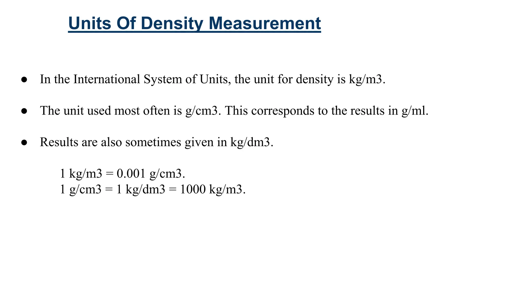 Density measurement | PPTX