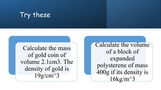 density powerpoint correct for students. | PPTX