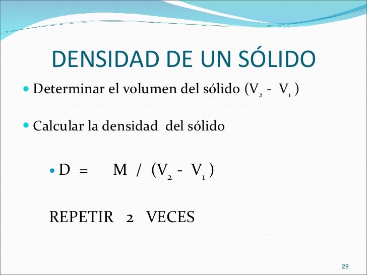 Como Sacar La Densidad De Un Solido es.slideshare.net