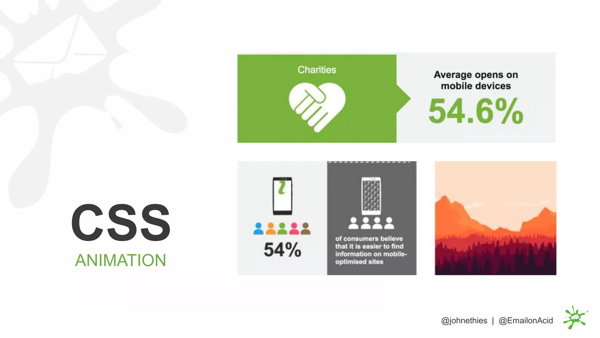 @johnethies | @EmailonAcid
CSS
ANIMATION
 