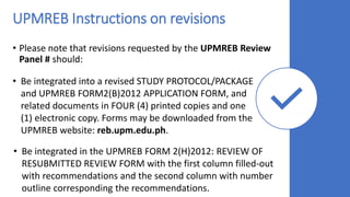 Reb Application Form Example Dent 197 Responding to the UPMREB decision letter | PDF