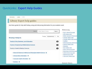 QuickLinks: Expert Help Guides
 