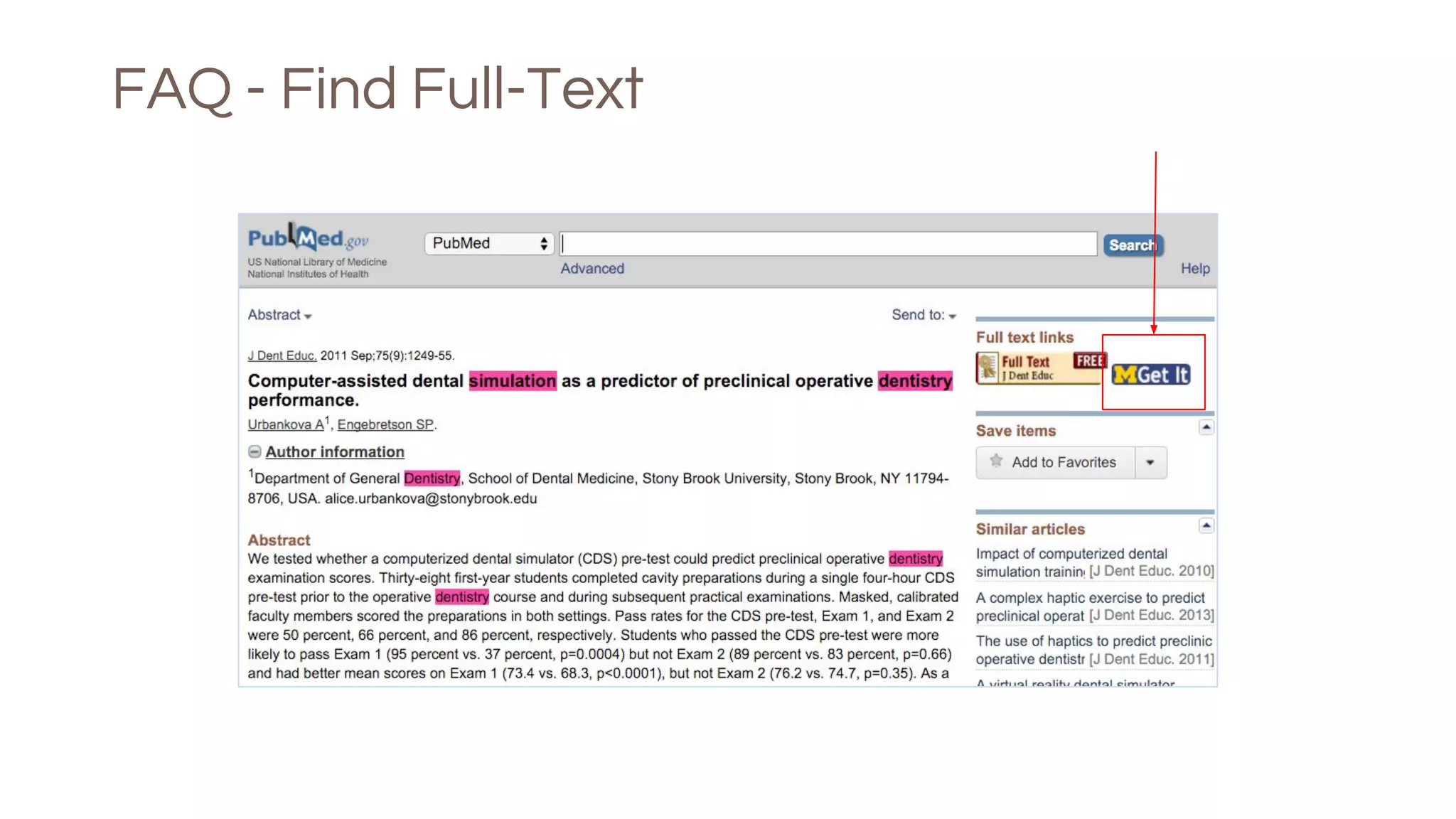 FAQ - Find Full-Text
 