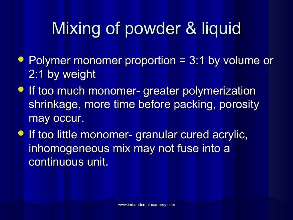 Dental acrylic resins / dental implant courses by Indian dental acad…