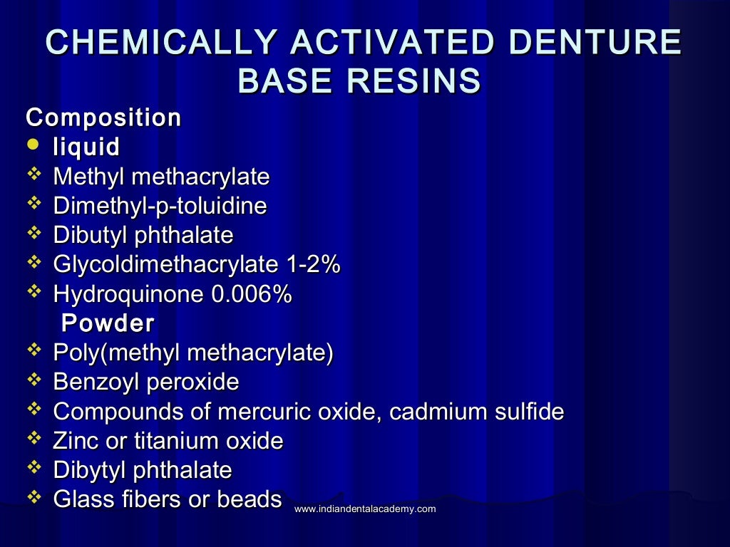 Dental acrylic resins / dental implant courses by Indian dental acad…