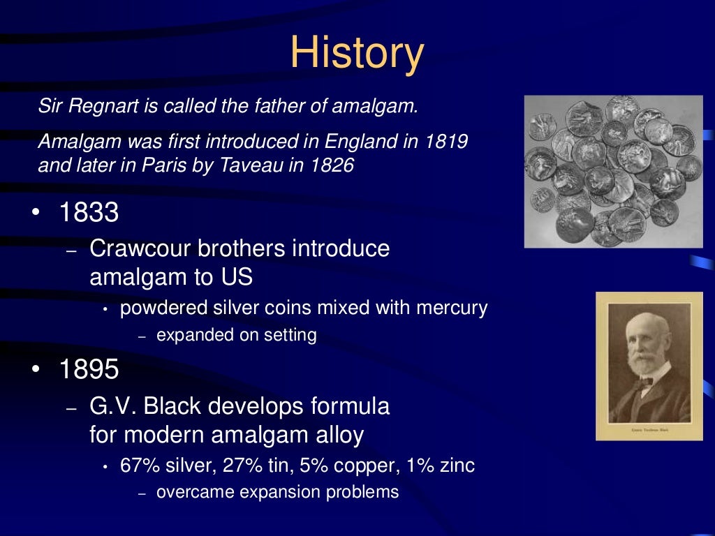 Dental amalgam Recent advances