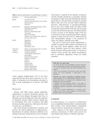 Dental anomalies in axenfeld rieger syndrome (1) | PDF