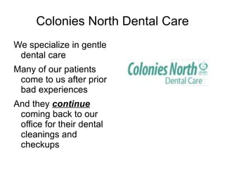 Dental Anxiety vs. Dental Phobia New technology can help decrease the fear May require special program or medications for treatment  