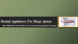 Dental appliance for sleep apnea