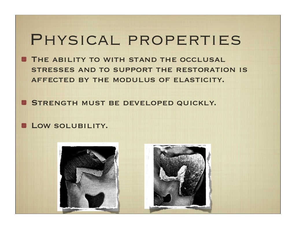 Dental bases and liners