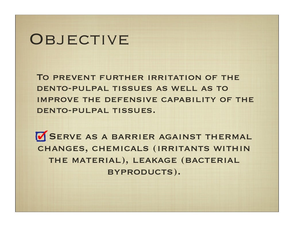 Dental bases and liners
