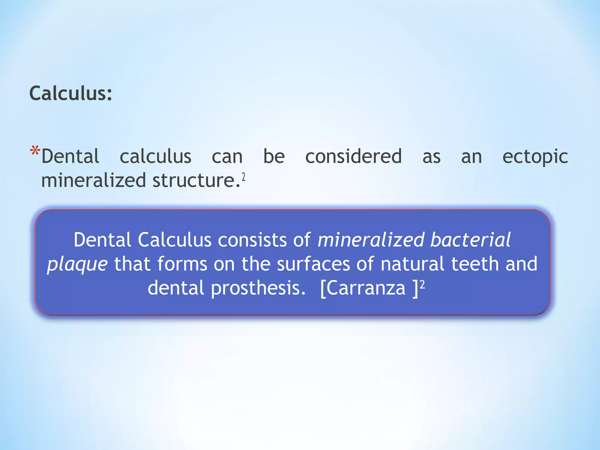 Dental Calculus