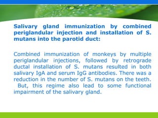 Saliva Injection Dental Caries - Dental Caries in Health Settings.ppt