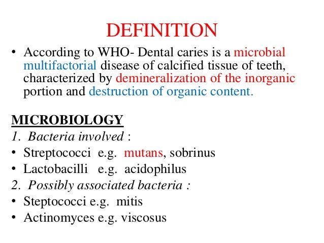 dental caries dental caries definition