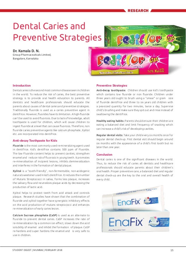 Dental caries & preventive strategies