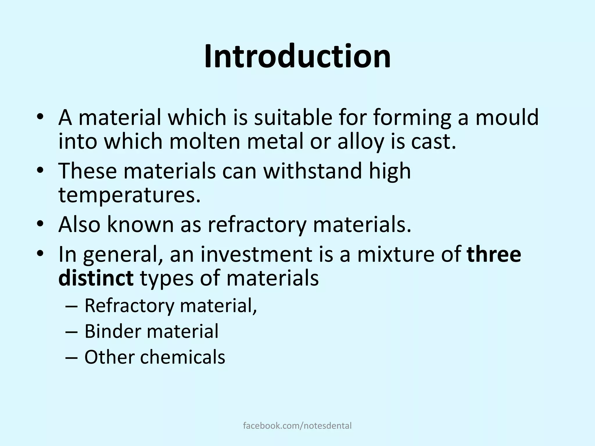 Image showcasing Dental casting investment material | PPTX