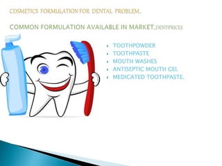 Toothpaste Related Problem Dental cavities,gum bleeding,mouth odour and sensitive teeth | PPTX